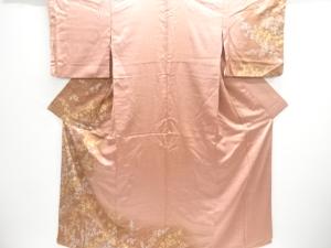 撫子・桔梗・萩模様刺繍訪問着